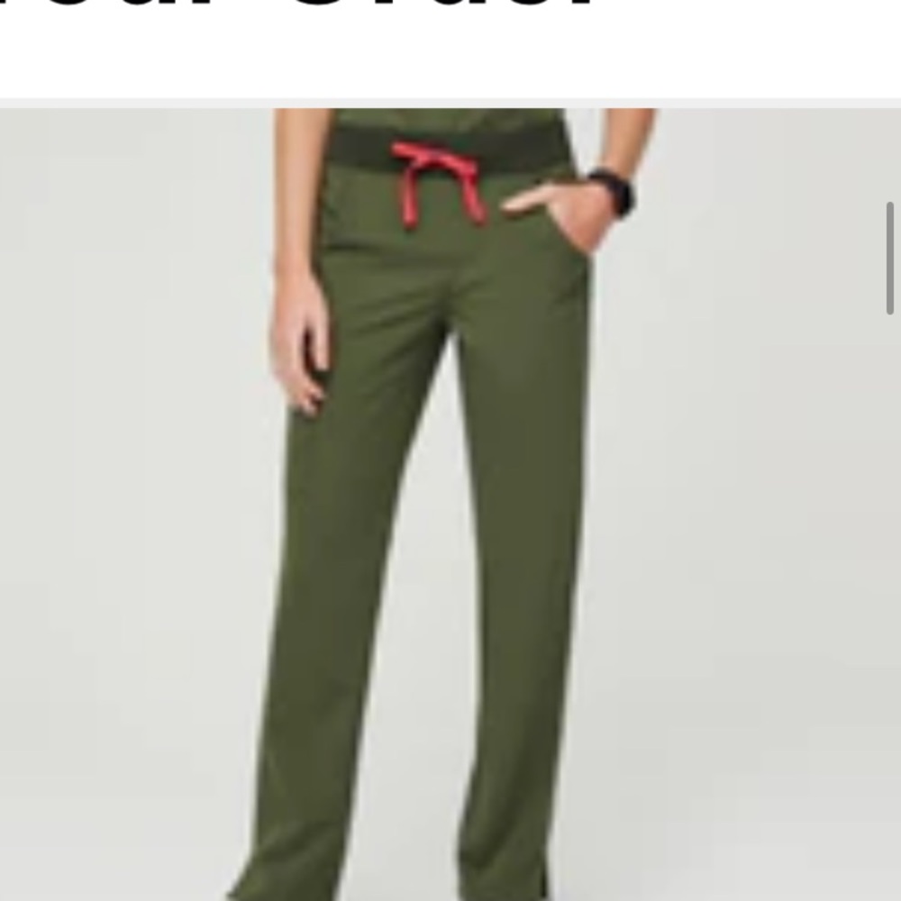 Figs Dark Olive Kade Scrub Bottoms